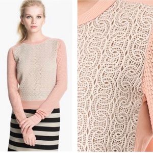 Diane Von Furstenberg Crochet Sweater